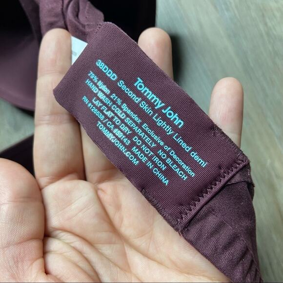 Tommy John Second Skin Demi 38DDD SOFT CUP CONVERTIBLE BRA New - Picture 4 of 4